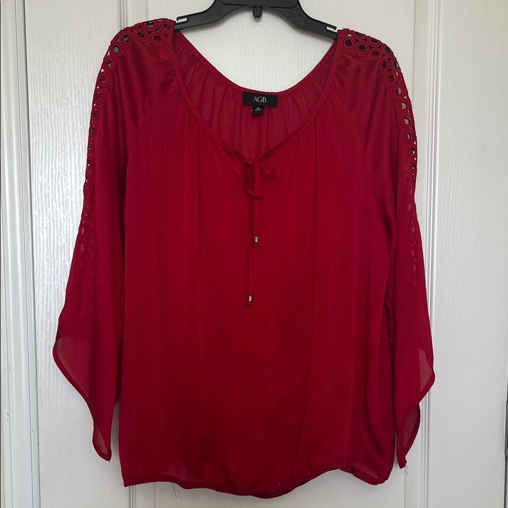 70s Style Angel Wing Blouse